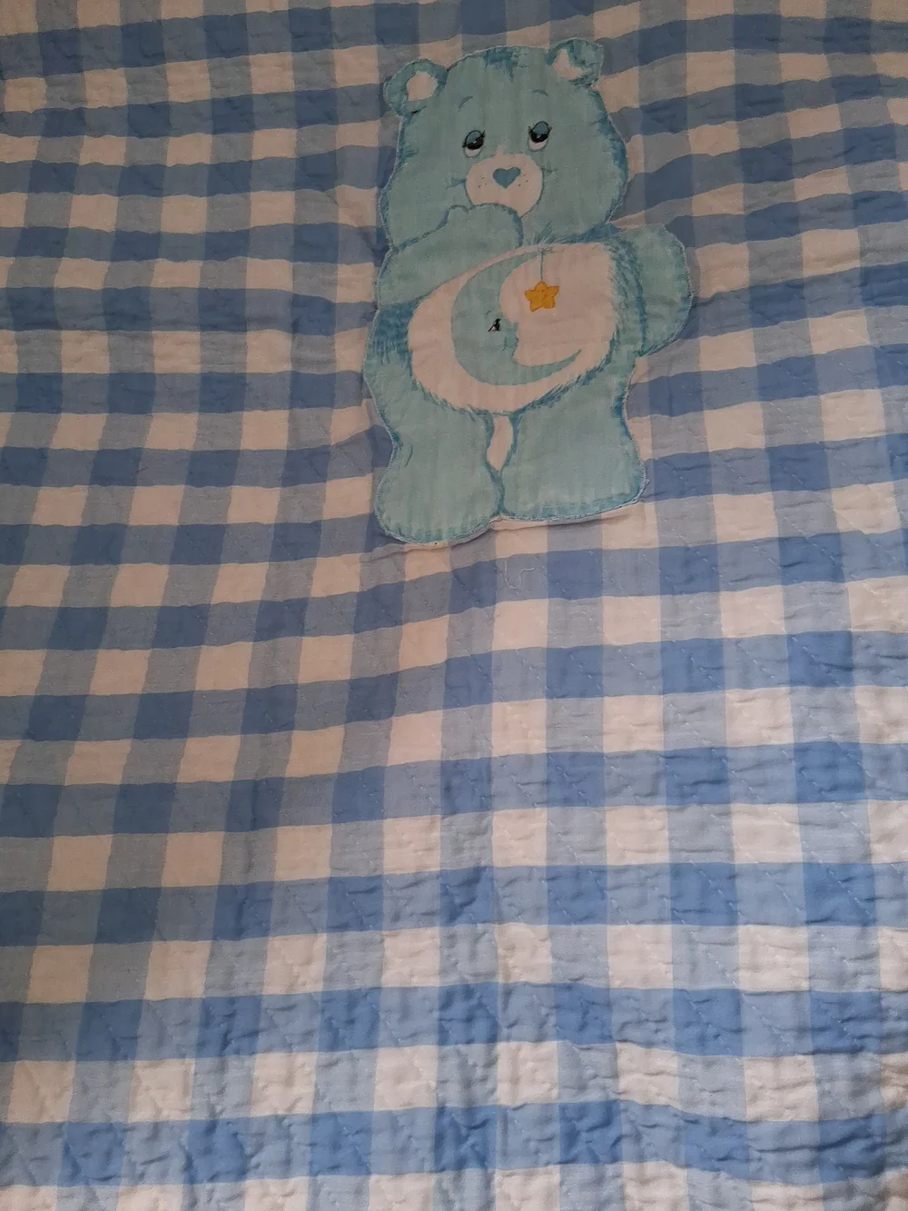 Huge Vintage Crib Quilt/ Blanket/ Bedspread Lot Chenille, Sunbonnet, Care Bear..